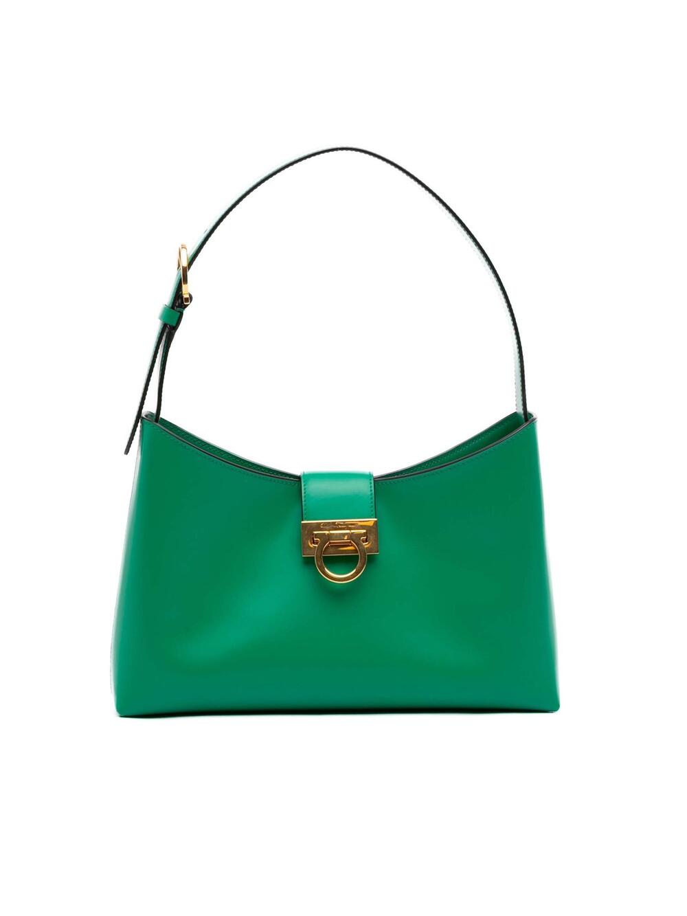 Ferragamo Leather Gancini Trifolio #374303F70B
